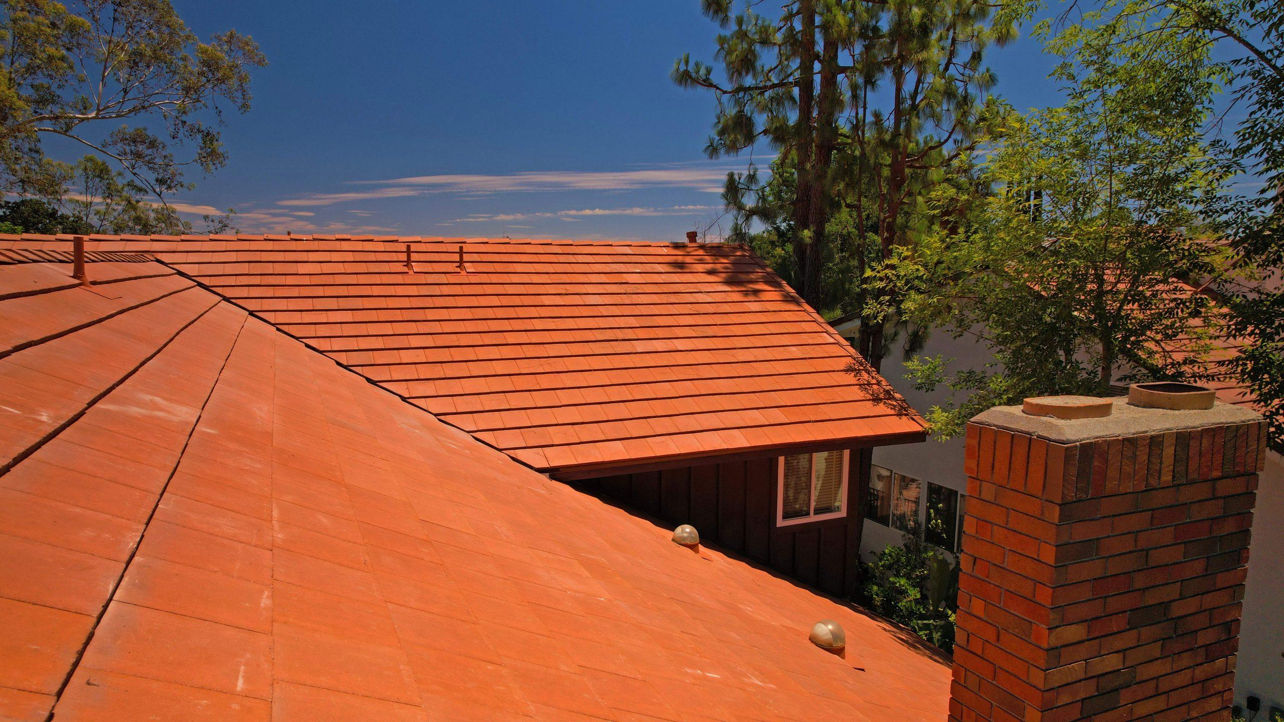 Beautiful new tile roof installed in Los Angeles, CA by EBA Roofing